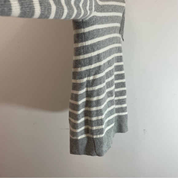 JW Anderson Uniqlo Sweater Pullover Hoodie Medium Wool Cream Gray Striped. - Picture 5 of 9